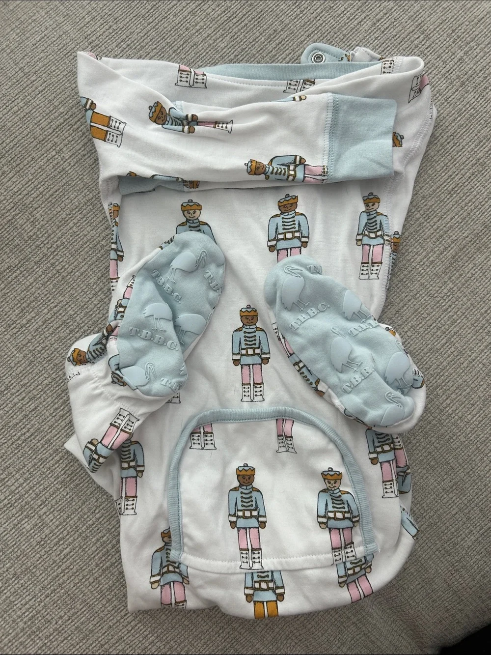 The Beaufort Bonnet Co Boys Nutcracker Footed Pajamas.